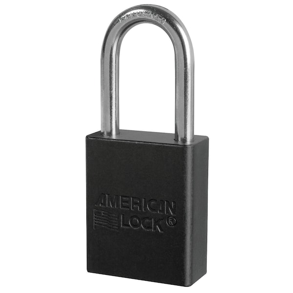 Black Padlock Keyed Different,